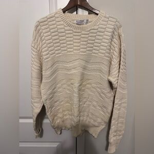 Vintage Jos. A. Bank Textured Cream Sweater